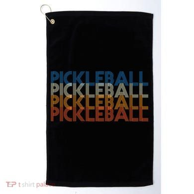 Pickle Ball Classic Retro Pickleball Golf Towel