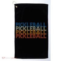Pickle Ball Classic Retro Pickleball Golf Towel thumb 0