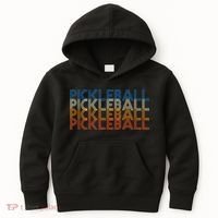 Pickle Ball Classic Retro Pickleball Kids Hoodie thumb 0