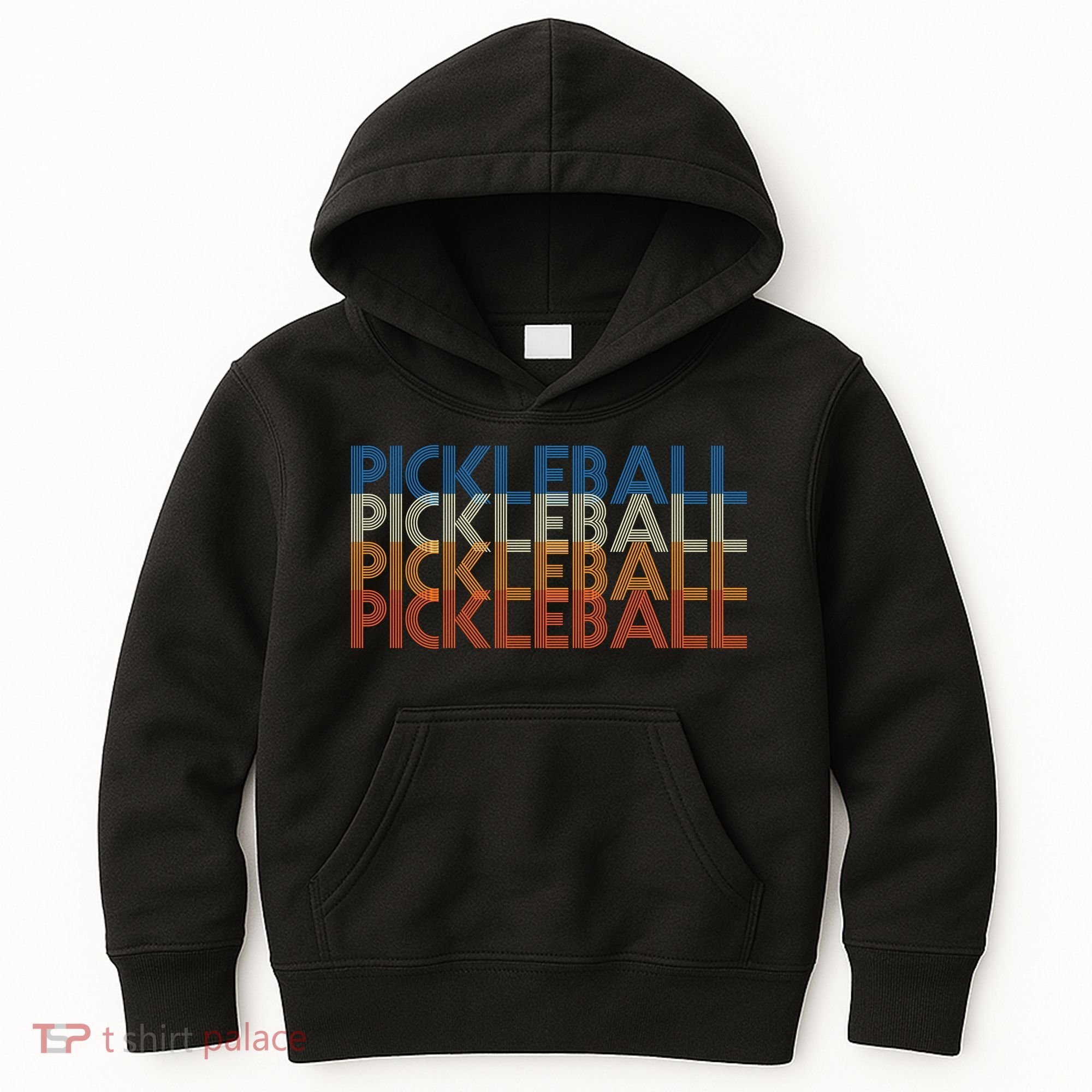 Pickle Ball Classic Retro Pickleball Kids Hoodie