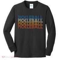 Pickle Ball Classic Retro Pickleball Kids Long Sleeve Shirt thumb 0