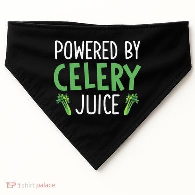 Powered By Celery Juice USA-Made Doggie Bandana