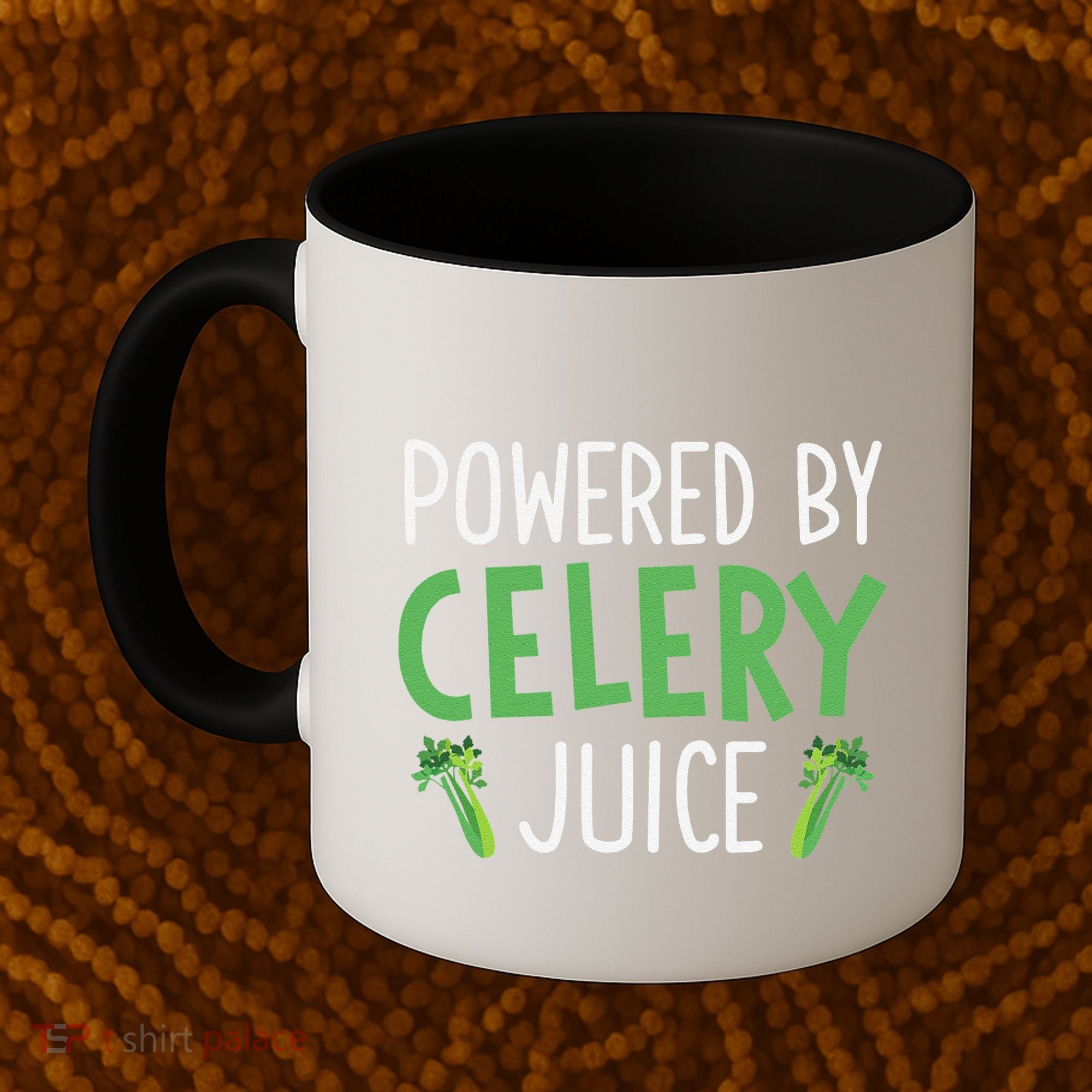 Powered By Celery Juice Coffee Mug