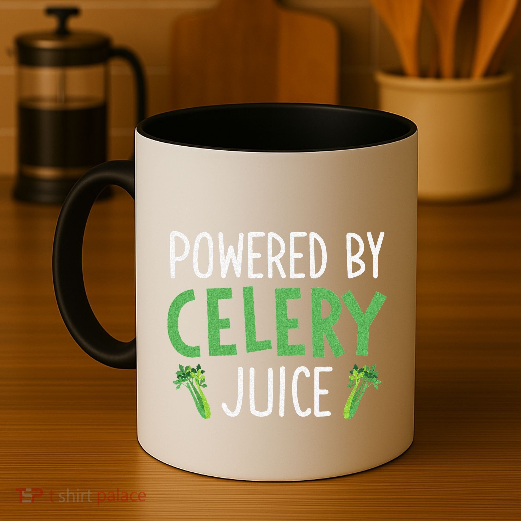 Powered By Celery Juice Coffee Mug