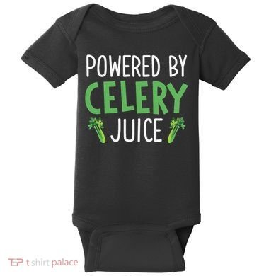 Powered By Celery Juice Baby Bodysuit