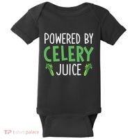 Powered By Celery Juice Baby Bodysuit thumb 0