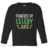 Powered By Celery Juice Toddler Long Sleeve Shirt thumb 0