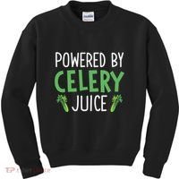 Powered By Celery Juice Kids Sweatshirt thumb 0