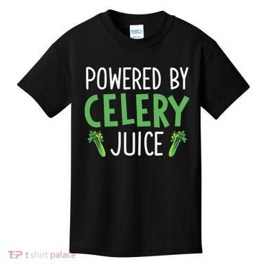 Powered By Celery Juice Kids T-Shirt