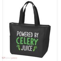 Powered By Celery Juice Tote Bag thumb 3