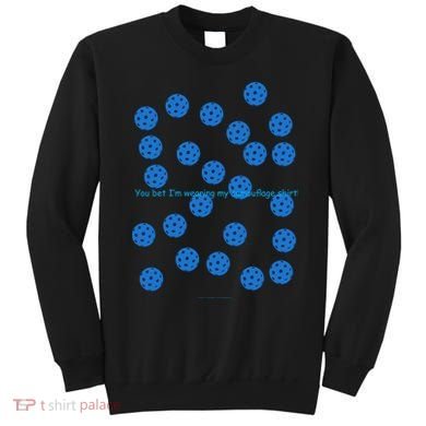 Pickleball Blue Camouflage Shirt Sweatshirt