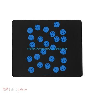 Pickleball Blue Camouflage Shirt Mousepad
