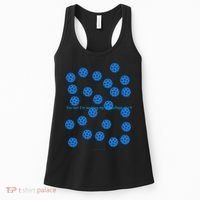 Pickleball Blue Camouflage Shirt Women's Tank Top thumb 0