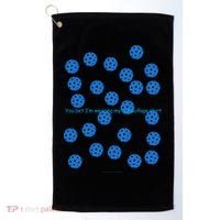 Pickleball Blue Camouflage Shirt Golf Towel thumb 0