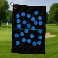 Pickleball Blue Camouflage Shirt Golf Towel thumb 1