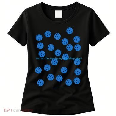 Pickleball Blue Camouflage Shirt Women's T-Shirt