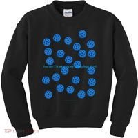 Pickleball Blue Camouflage Shirt Kids Sweatshirt thumb 0