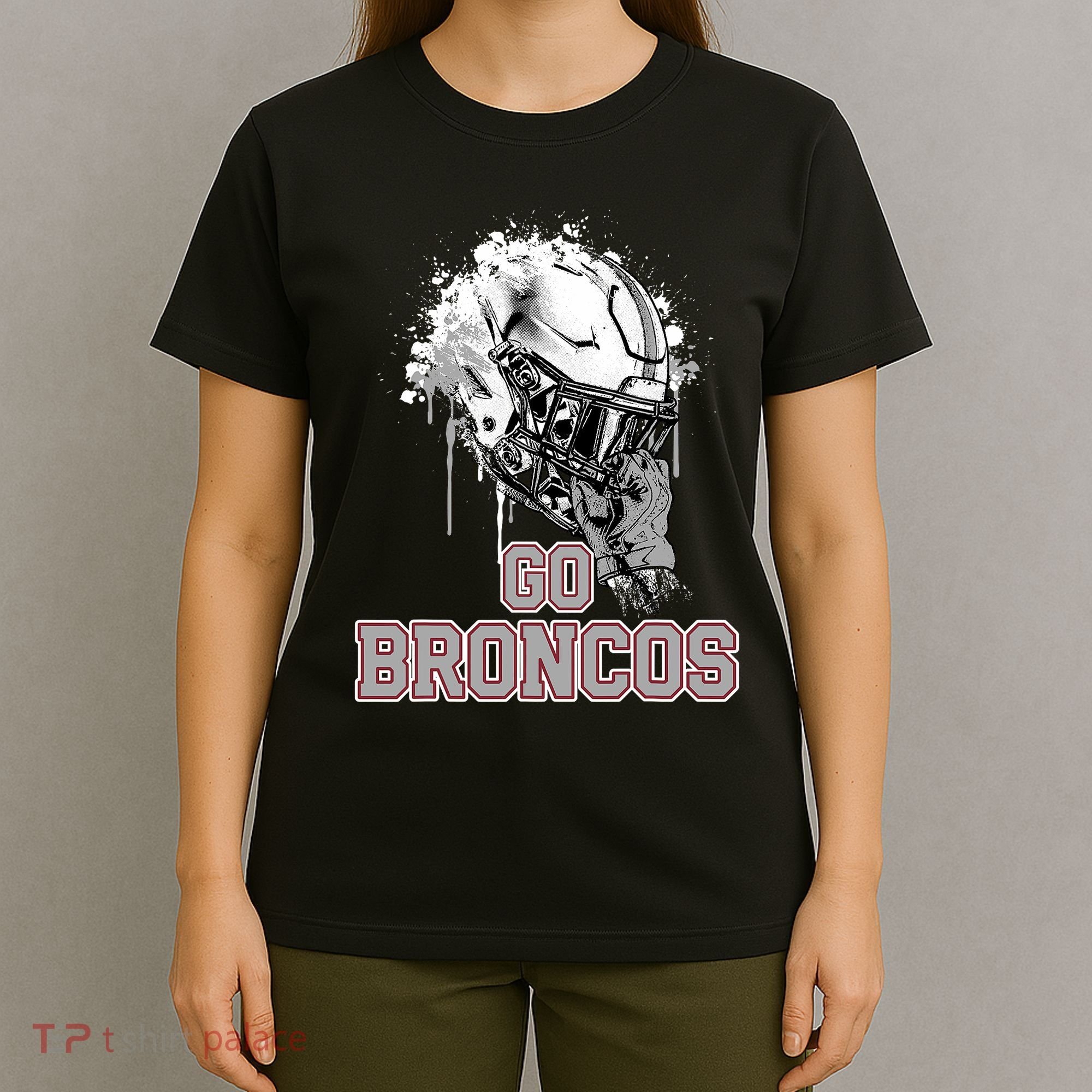 Palm Beach Central Broncos Rising Helmet Go T-Shirt