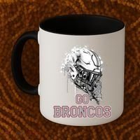 Palm Beach Central Broncos Rising Helmet Go Coffee Mug thumb 2