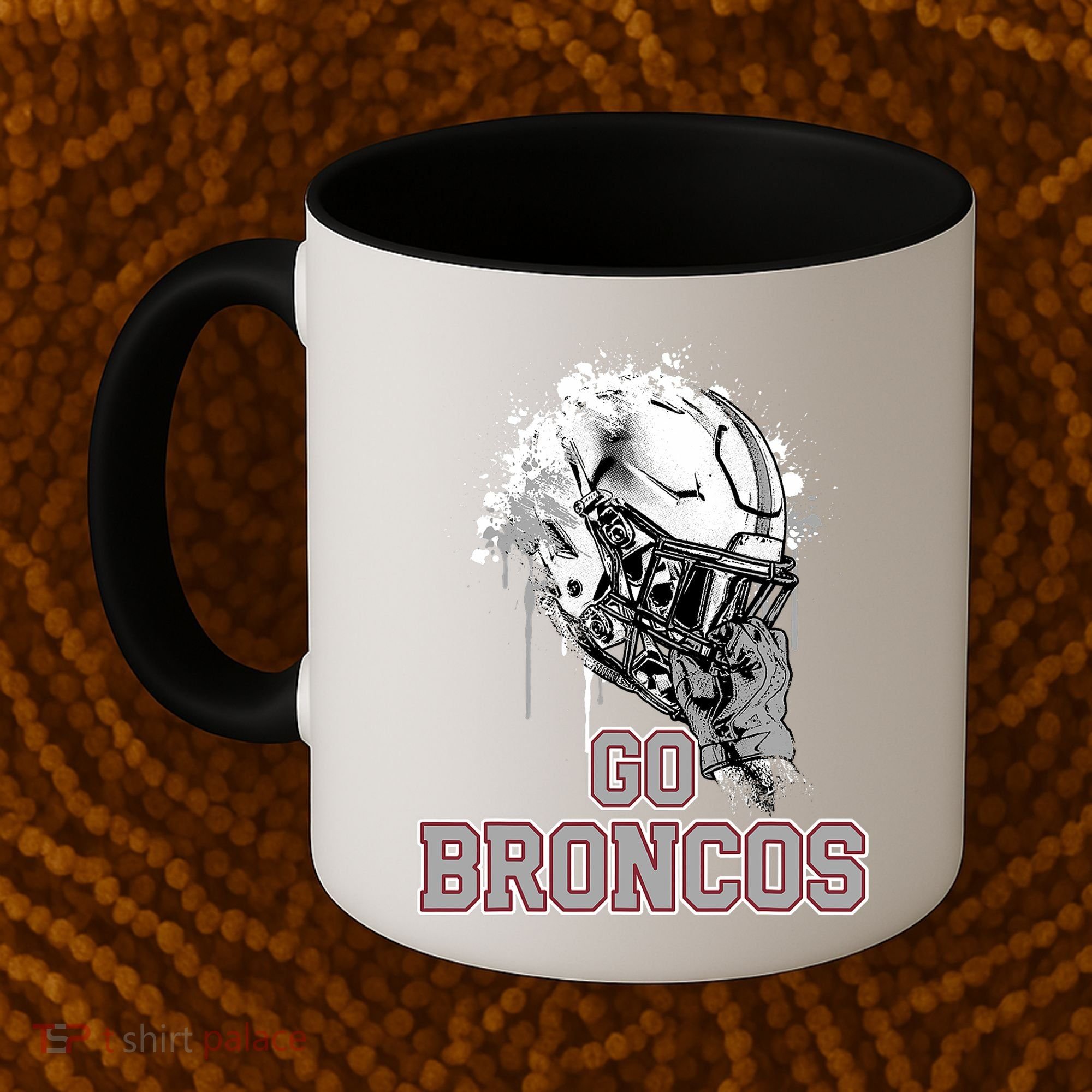 Palm Beach Central Broncos Rising Helmet Go Coffee Mug