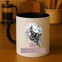 Palm Beach Central Broncos Rising Helmet Go Coffee Mug thumb 4