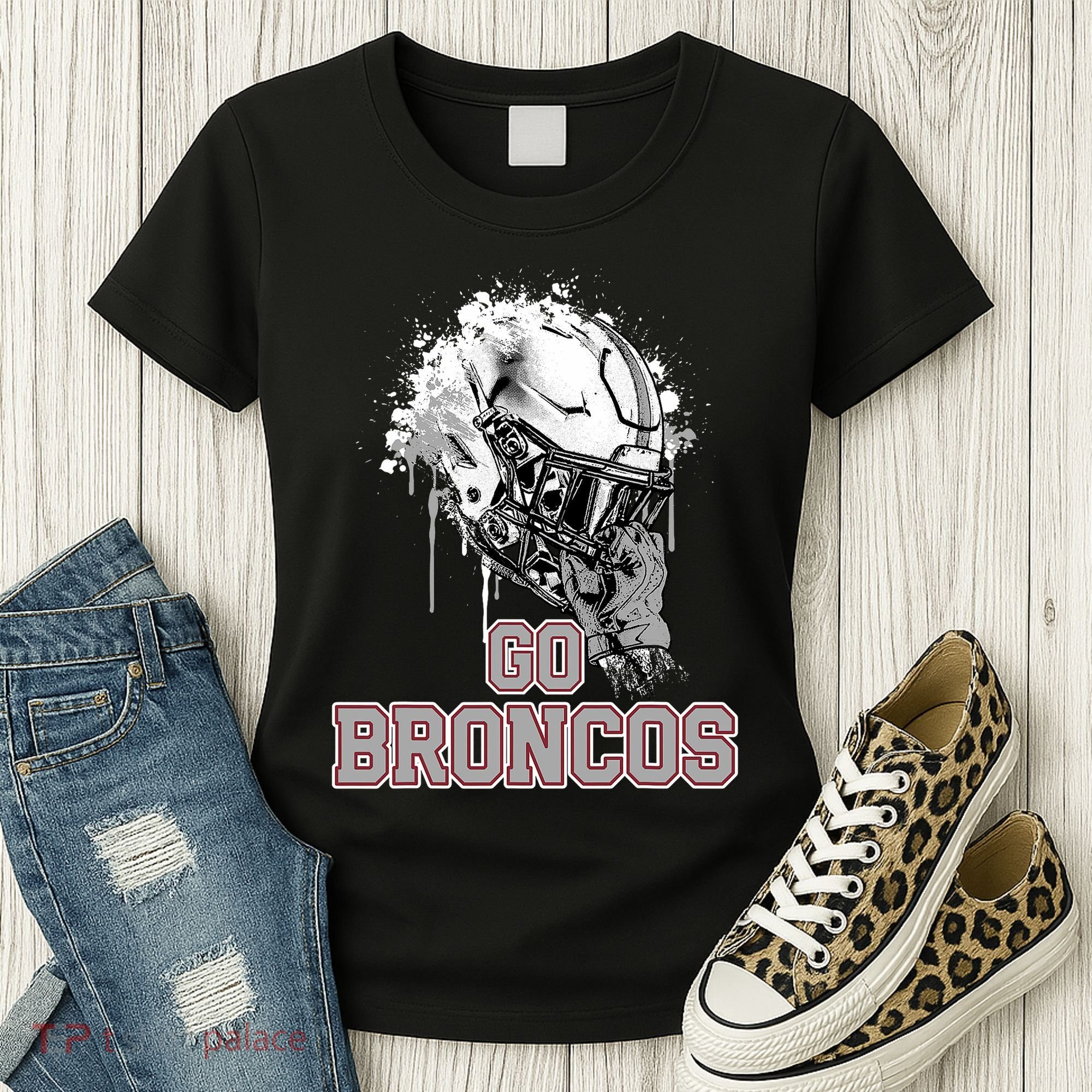 Palm Beach Central Broncos Rising Helmet Go Women's T-Shirt