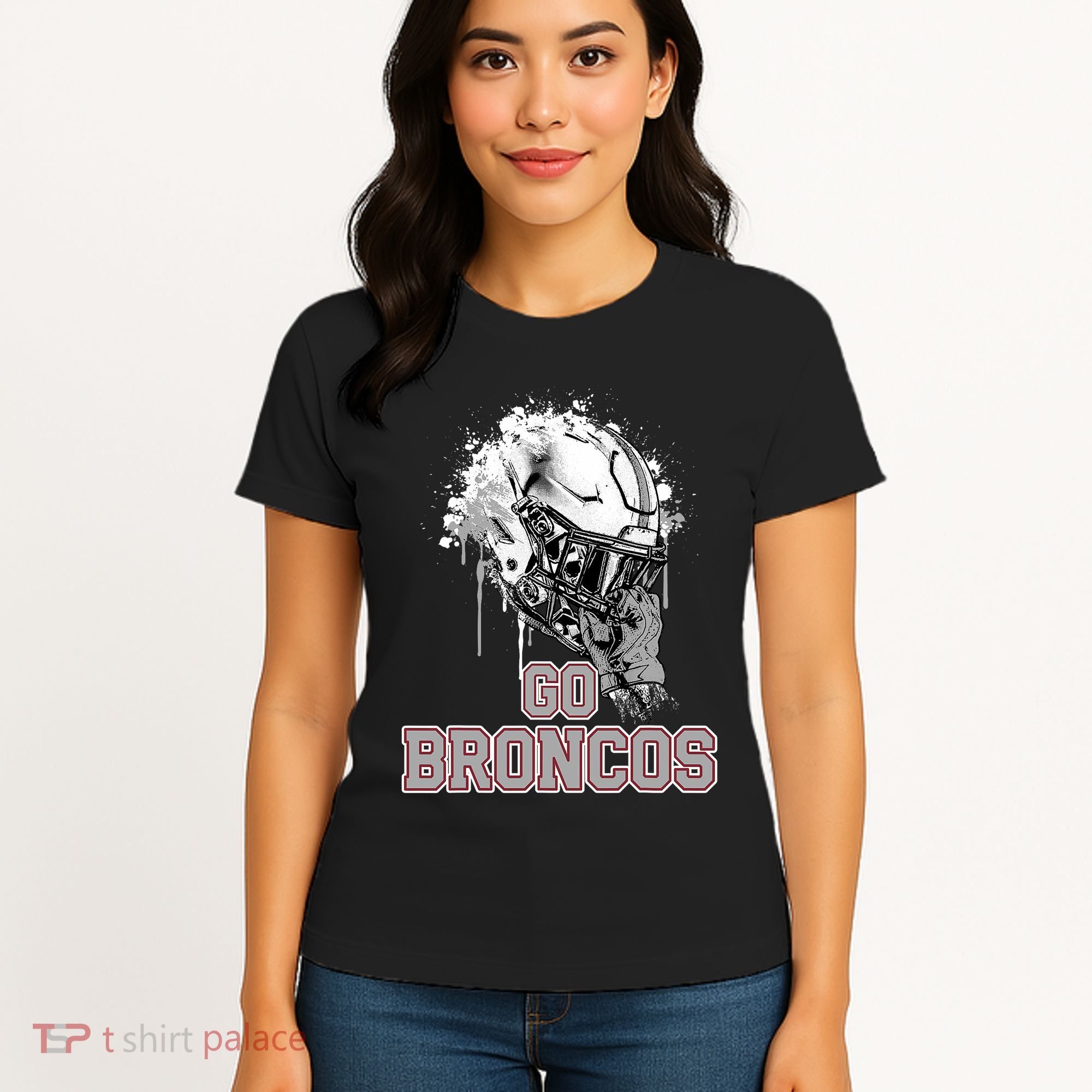Palm Beach Central Broncos Rising Helmet Go Women's T-Shirt