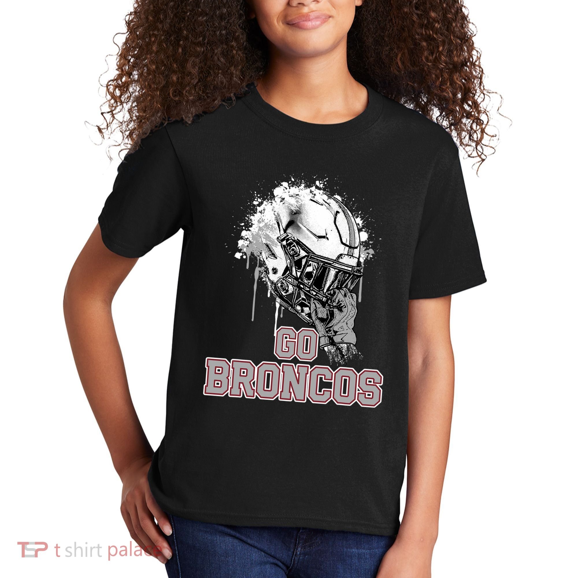 Palm Beach Central Broncos Rising Helmet Go Kids T-Shirt