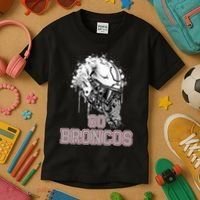 Palm Beach Central Broncos Rising Helmet Go Kids T-Shirt thumb 3