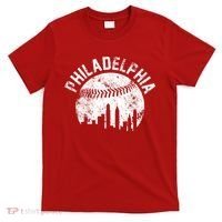 Philadelphia Baseball City Skyline Vintage T-Shirt thumb 0