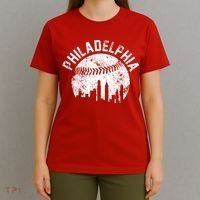 Philadelphia Baseball City Skyline Vintage T-Shirt thumb 4