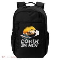 Pontoon Boat Comin In Hot Funny Boating Lake For Dad Backpack thumb 0
