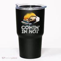 Pontoon Boat Comin In Hot Funny Boating Lake For Dad Tumbler thumb 0