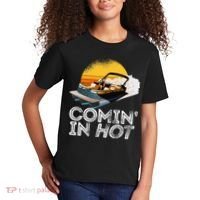 Pontoon Boat Comin In Hot Funny Boating Lake For Dad Kids T-Shirt thumb 2