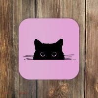 Pocket Black Cat Lover Adult Gift Coaster thumb 0