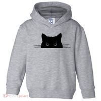 Pocket Black Cat Lover Adult Gift Toddler Hoodie thumb 0