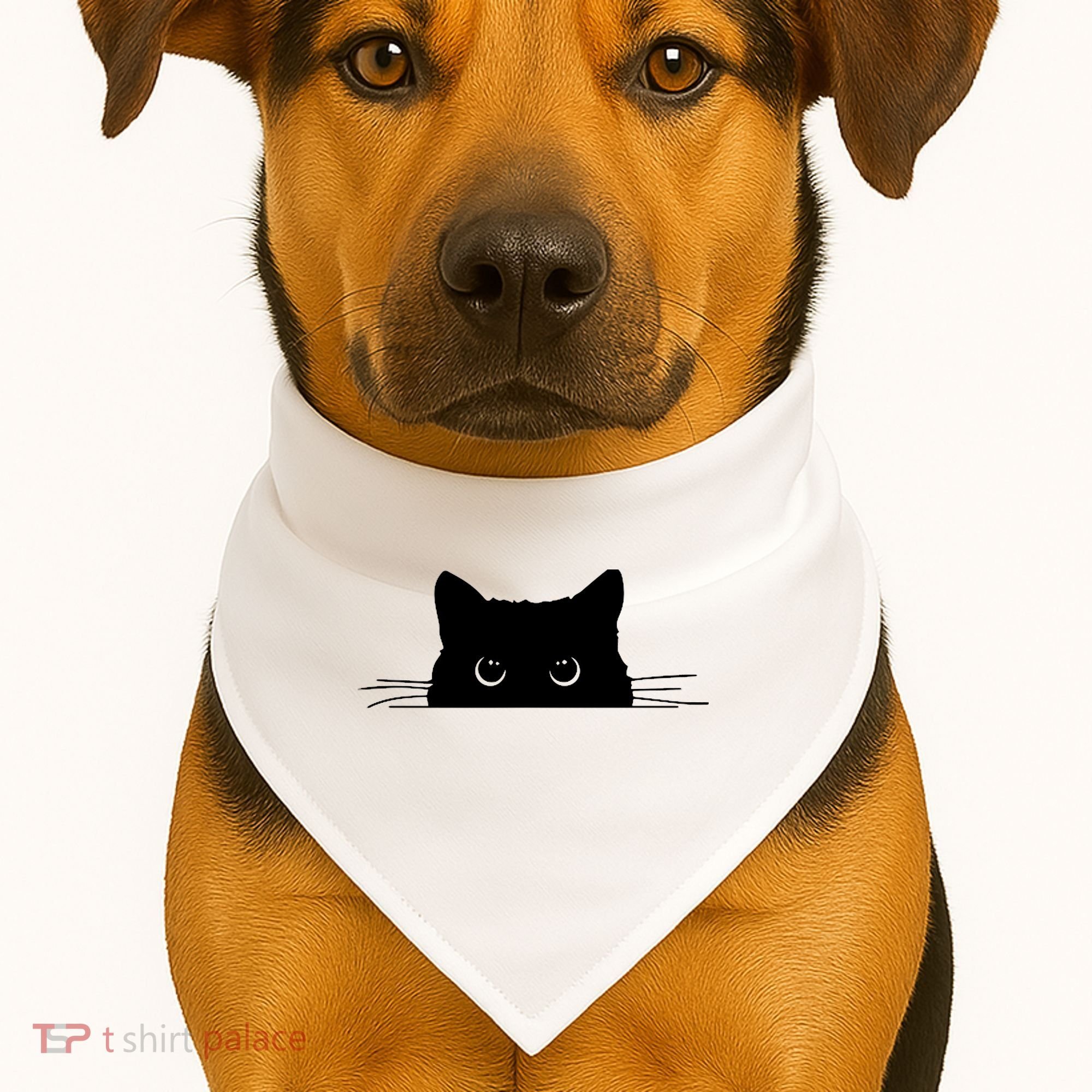 Pocket Black Cat Lover Adult Gift USA-Made Doggie Bandana