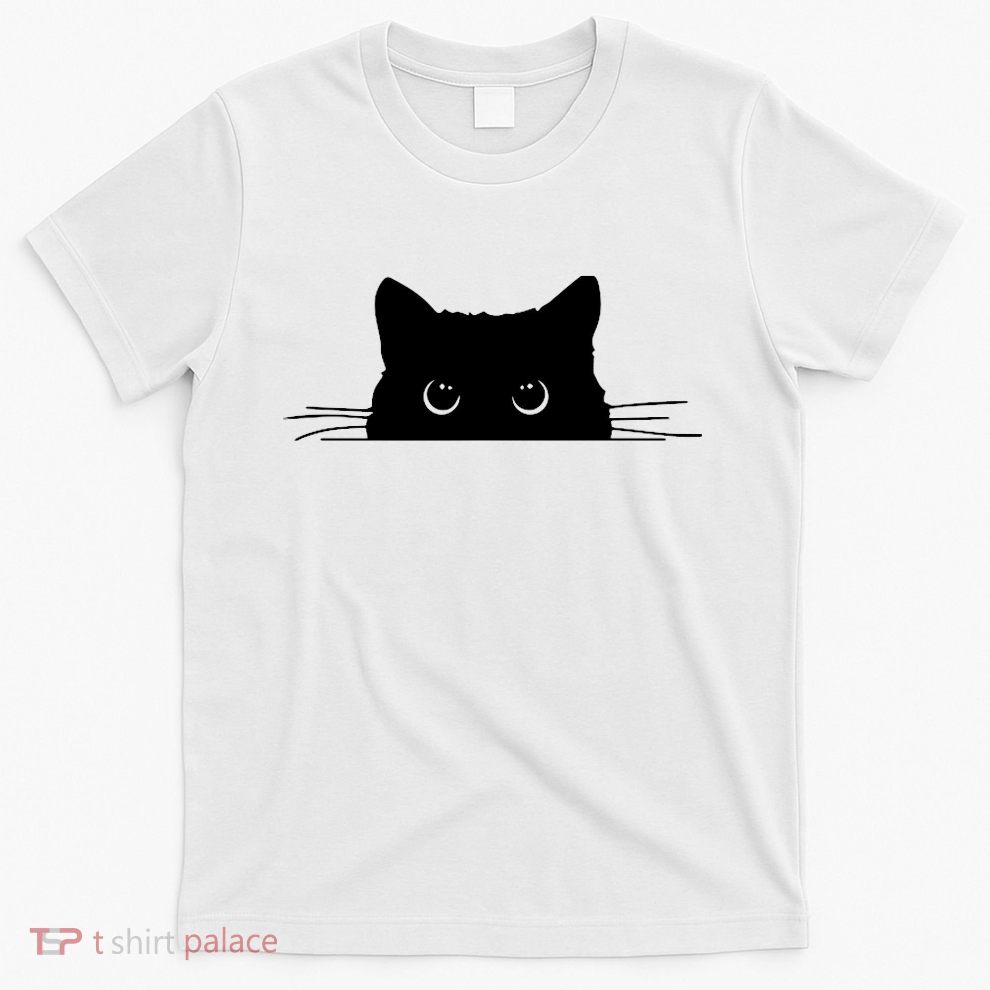 Pocket Black Cat Lover Adult Gift T-Shirt