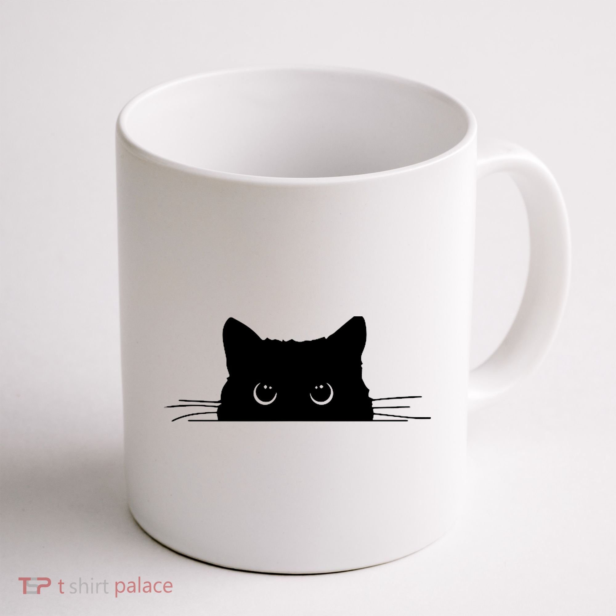 Pocket Black Cat Lover Adult Gift Coffee Mug