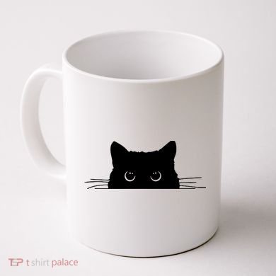 Pocket Black Cat Lover Adult Gift Coffee Mug