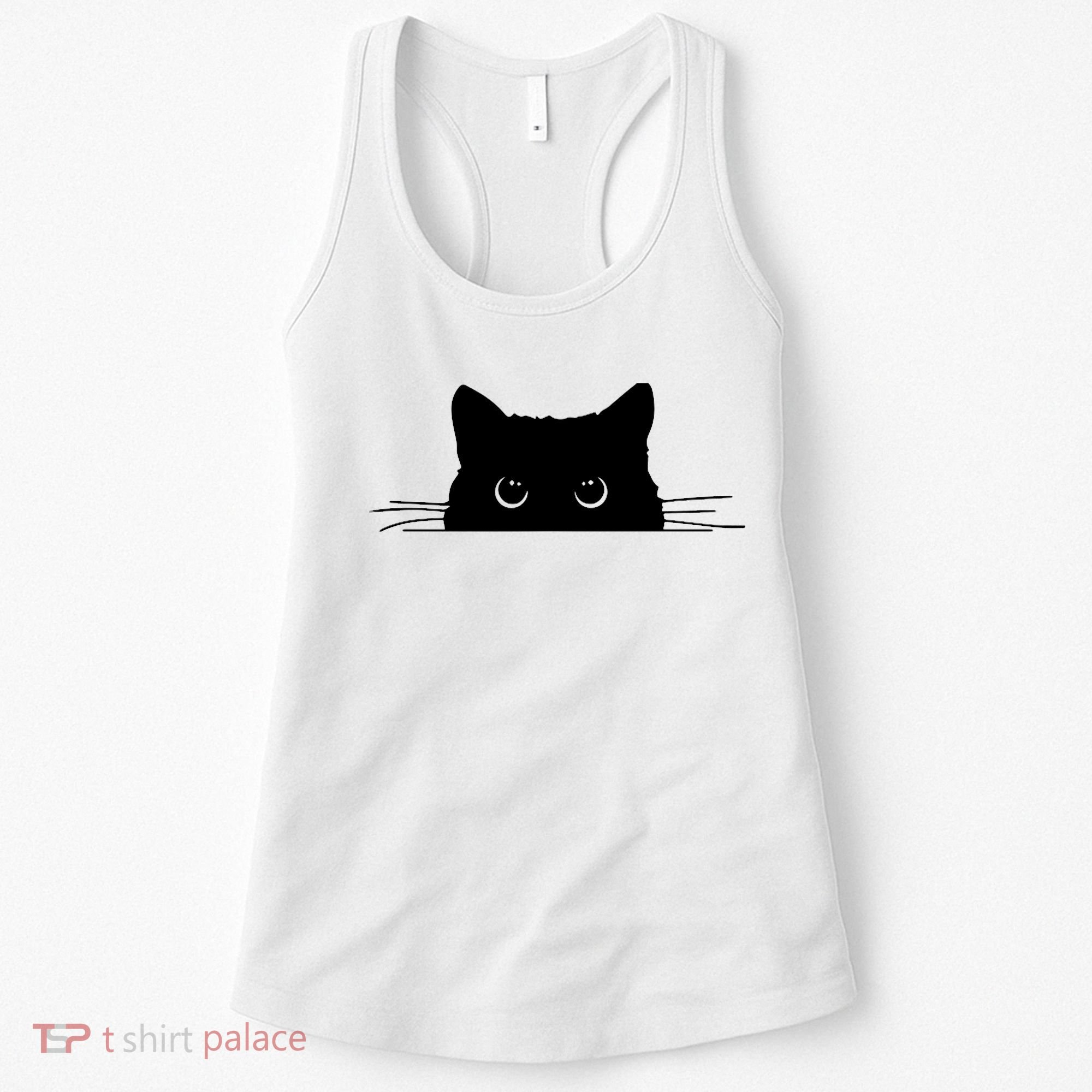 Pocket Black Cat Lover Adult Gift Women's Tank Top