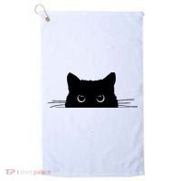 Pocket Black Cat Lover Adult Gift Golf Towel thumb 0
