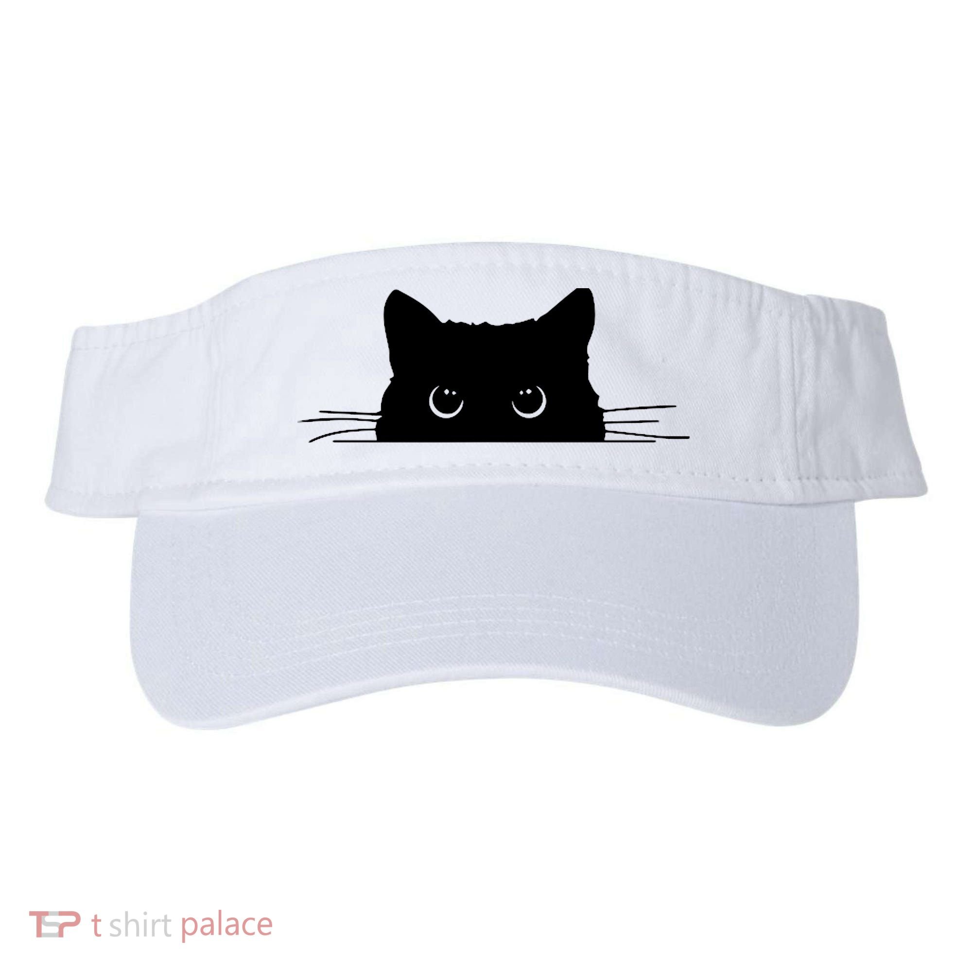 Pocket Black Cat Lover Adult Gift Visor