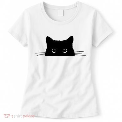 Pocket Black Cat Lover Adult Gift Women's T-Shirt