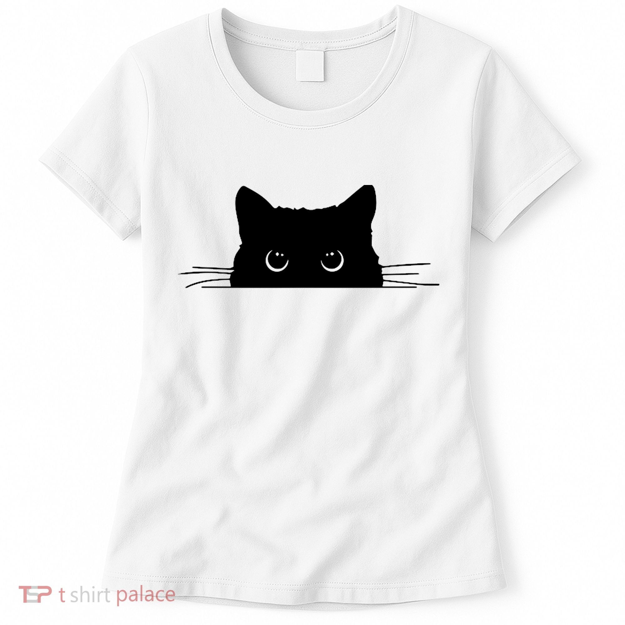 Pocket Black Cat Lover Adult Gift Women's T-Shirt