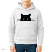 Pocket Black Cat Lover Adult Gift Kids Hoodie thumb 4