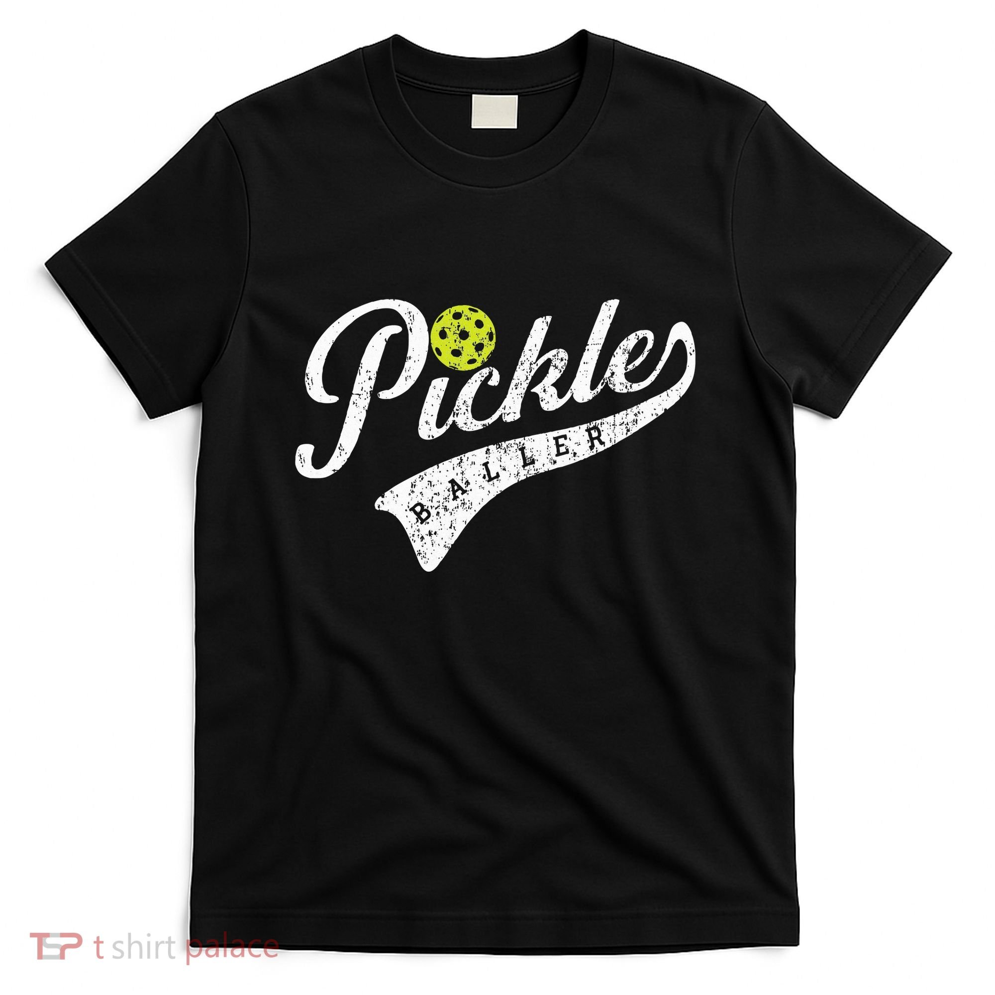 Pickle Baller Cool Paddle Sports Pickleball Lover Vintage T-Shirt