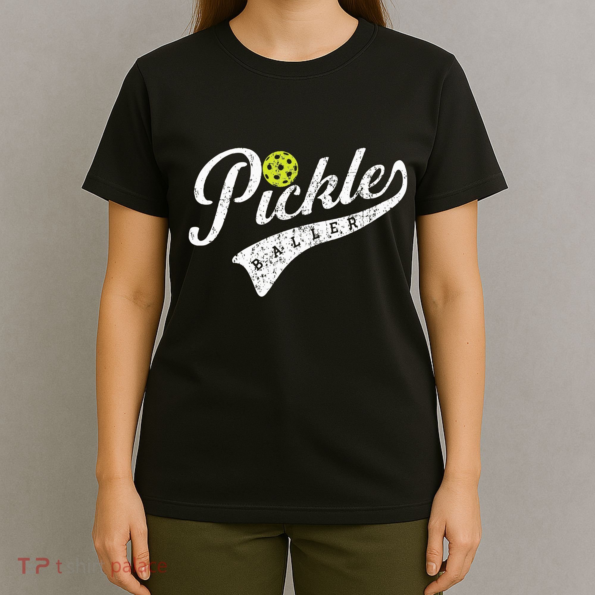 Pickle Baller Cool Paddle Sports Pickleball Lover Vintage T-Shirt