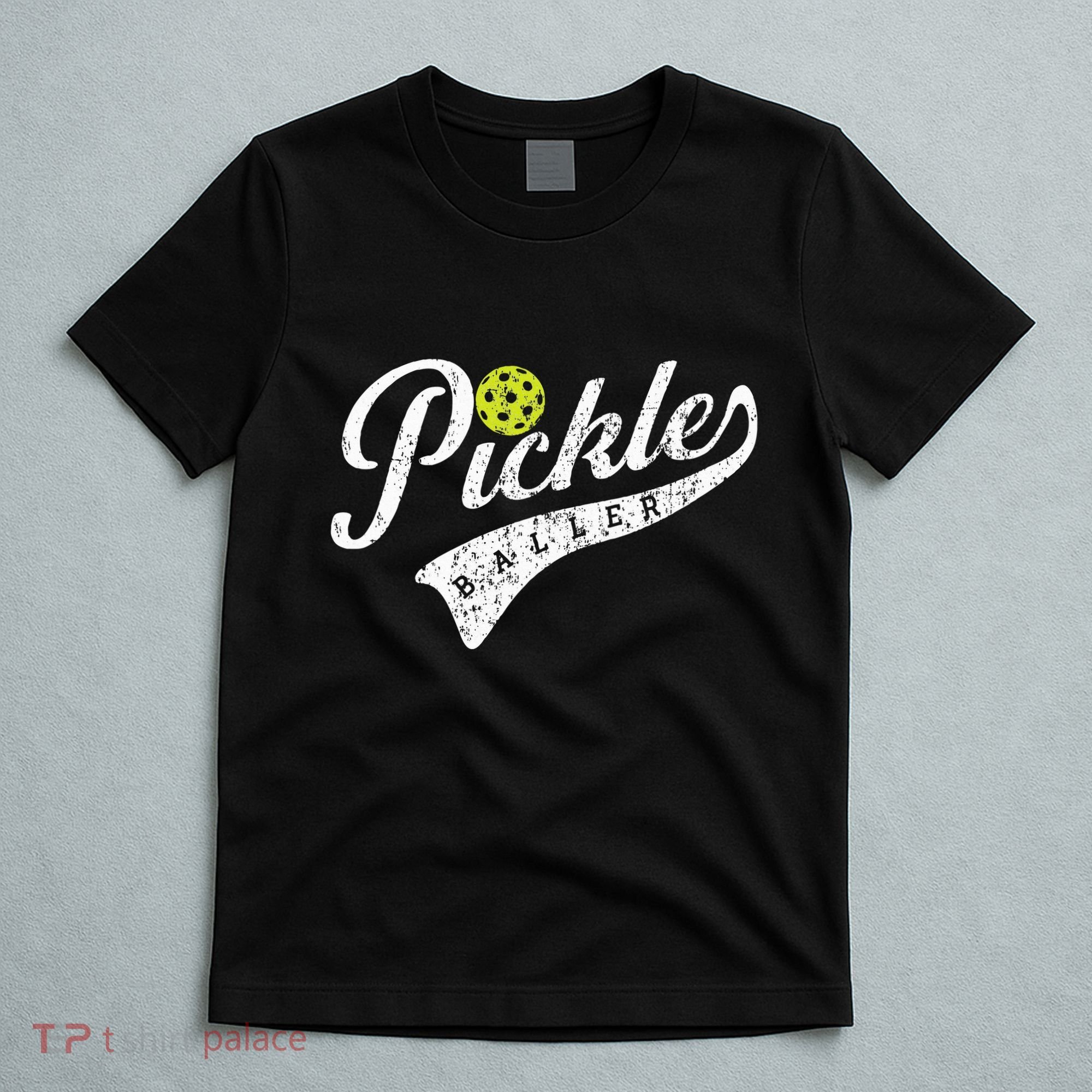 Pickle Baller Cool Paddle Sports Pickleball Lover Vintage T-Shirt