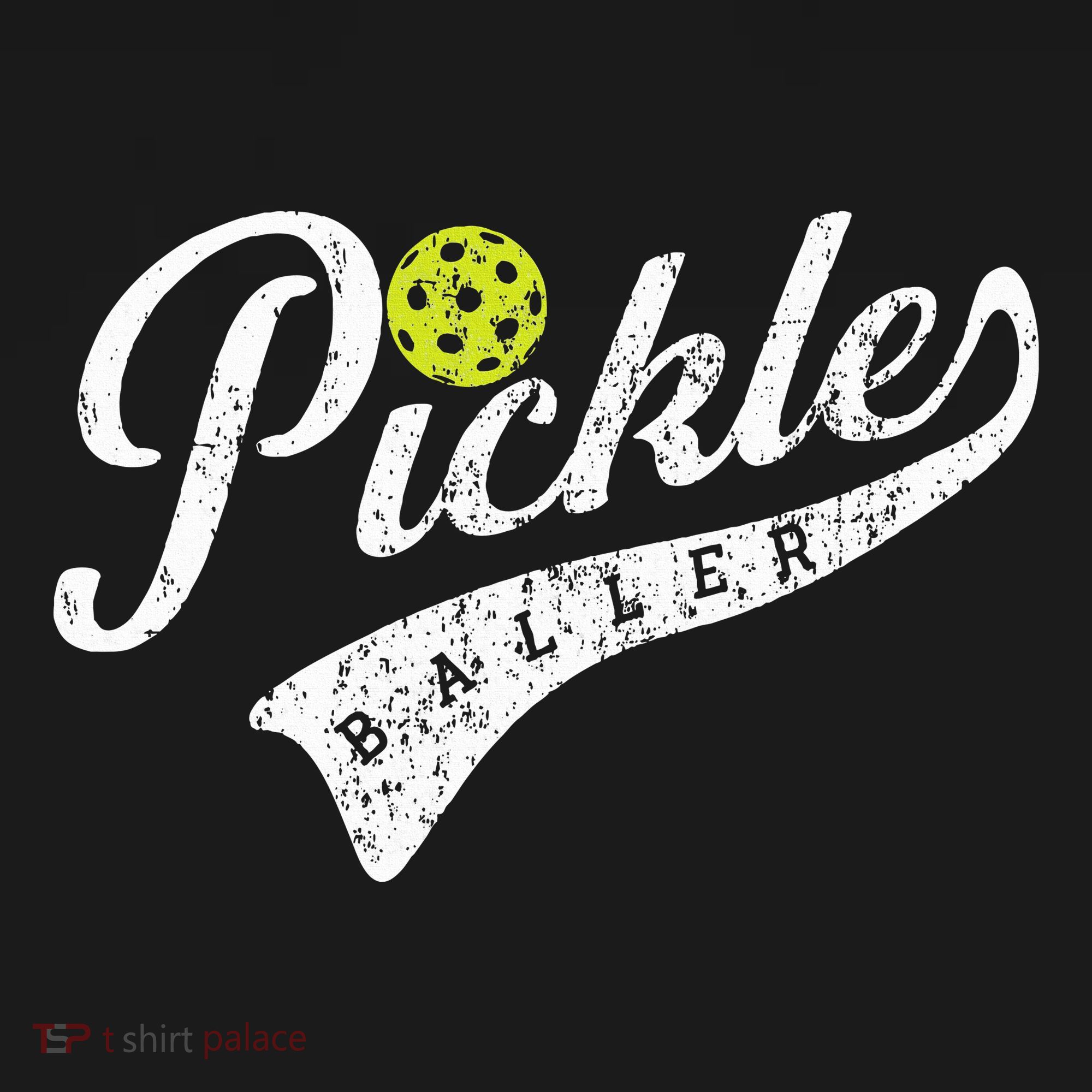 Pickle Baller Cool Paddle Sports Pickleball Lover Vintage T-Shirt